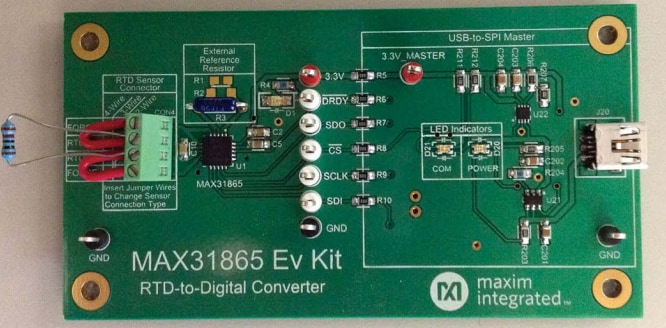 Analog Devices / Maxim Integrated MAX31865评估套件